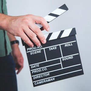 Filmakers Clap Board