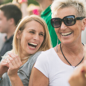 Group of older women having a good time outdoors