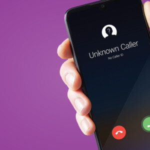 Smart Phone with Unknown Caller coming in